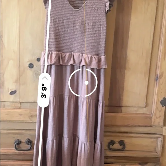 Nation LTD - Fabienne Fused Ruffle Dress in Mojave Sz:Small - Picture 13 of 14